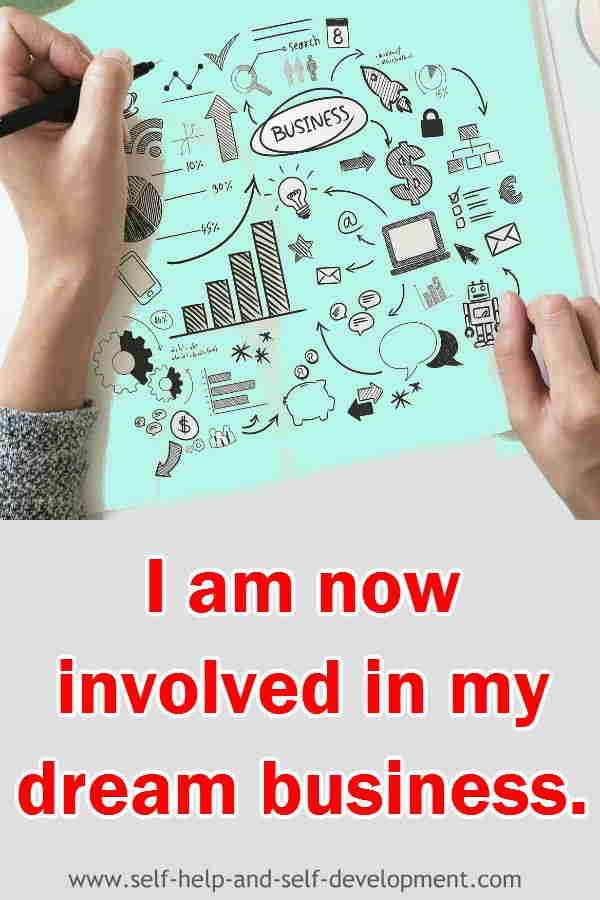 Image for the statement "Right now, I am involved in my dream business."